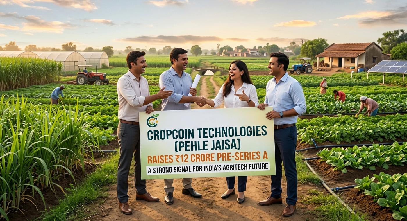Cropcoin Technologies (Pehle Jaisa) Raises ₹12 Crore Pre-Series A: A Strong Signal for India’s Agritech Future