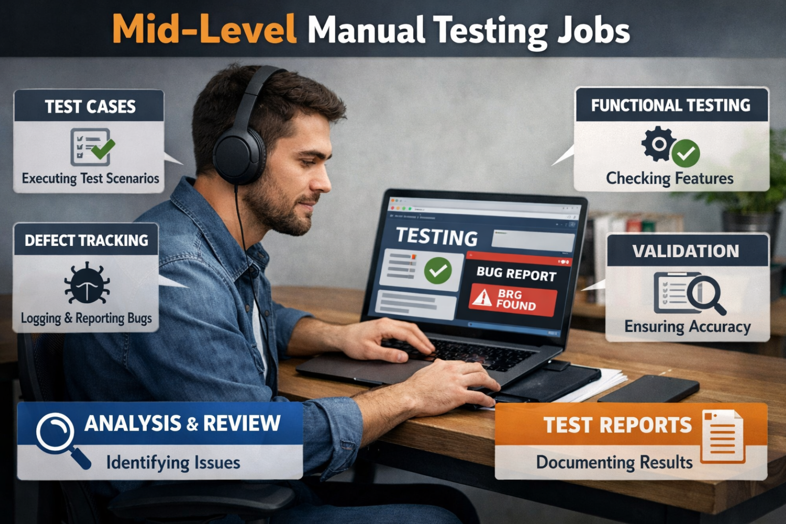 Top 50 Interview Questions for Mid-Level Manual Testing Jobs
