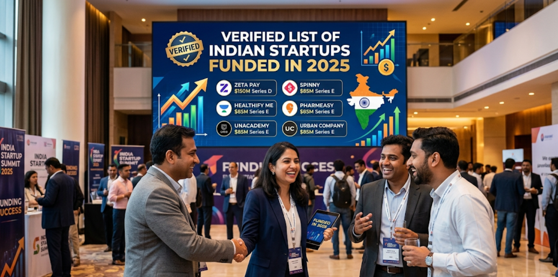 Verified List of Indian Startups Funded in 2025