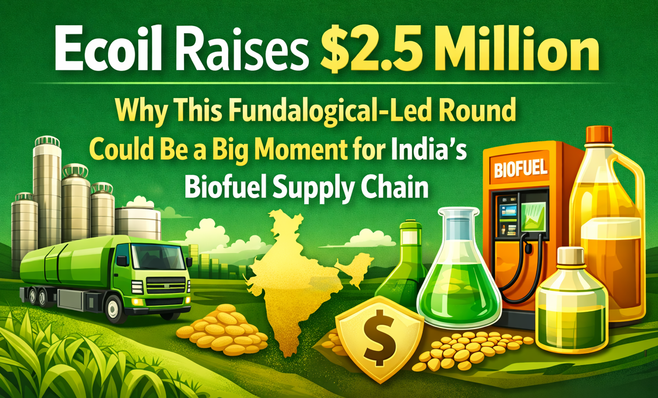 Ecoil Raises $2.5 Million: Why This Fundalogical-Led Round Could Be a Big Moment for India’s Biofuel Supply Chain