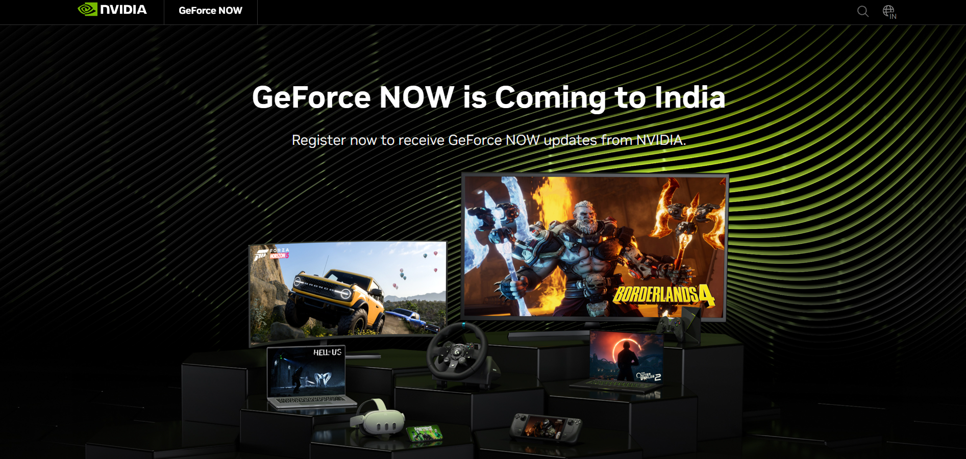 GeForce NOW Cloud Gaming Is Launching in India