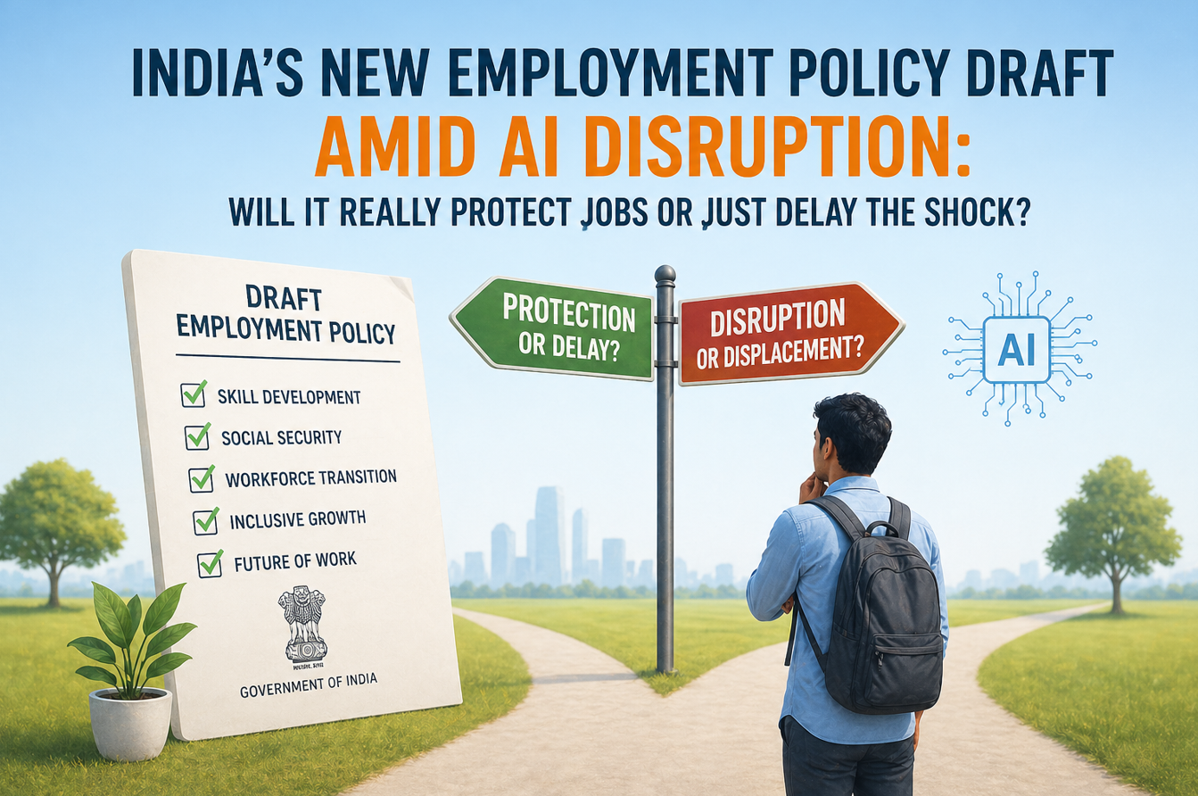 India's New Employment Policy Draft Amid AI Disruption: Will It Really Protect Jobs or Just Delay the Shock?