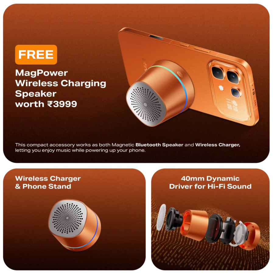 Infinix Note 60 Pro - Wireless charger speaker and sound