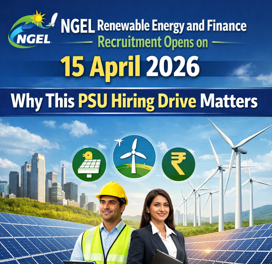 NGEL Renewable Energy and Finance Recruitment Opens on 15 April 2026: Why This PSU Hiring Drive Matters