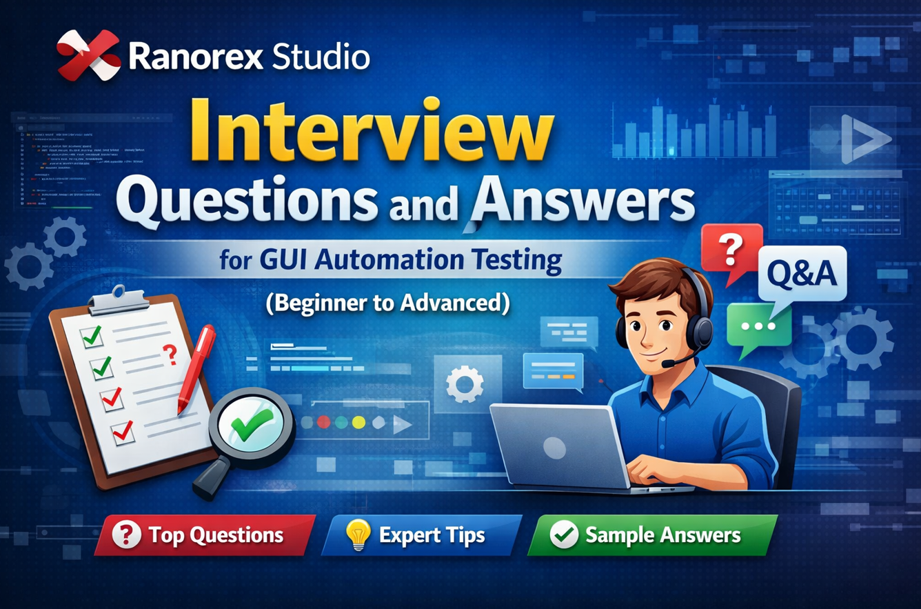Ranorex Studio Interview Questions and Answers for GUI Automation Testing (Beginner to Advanced)