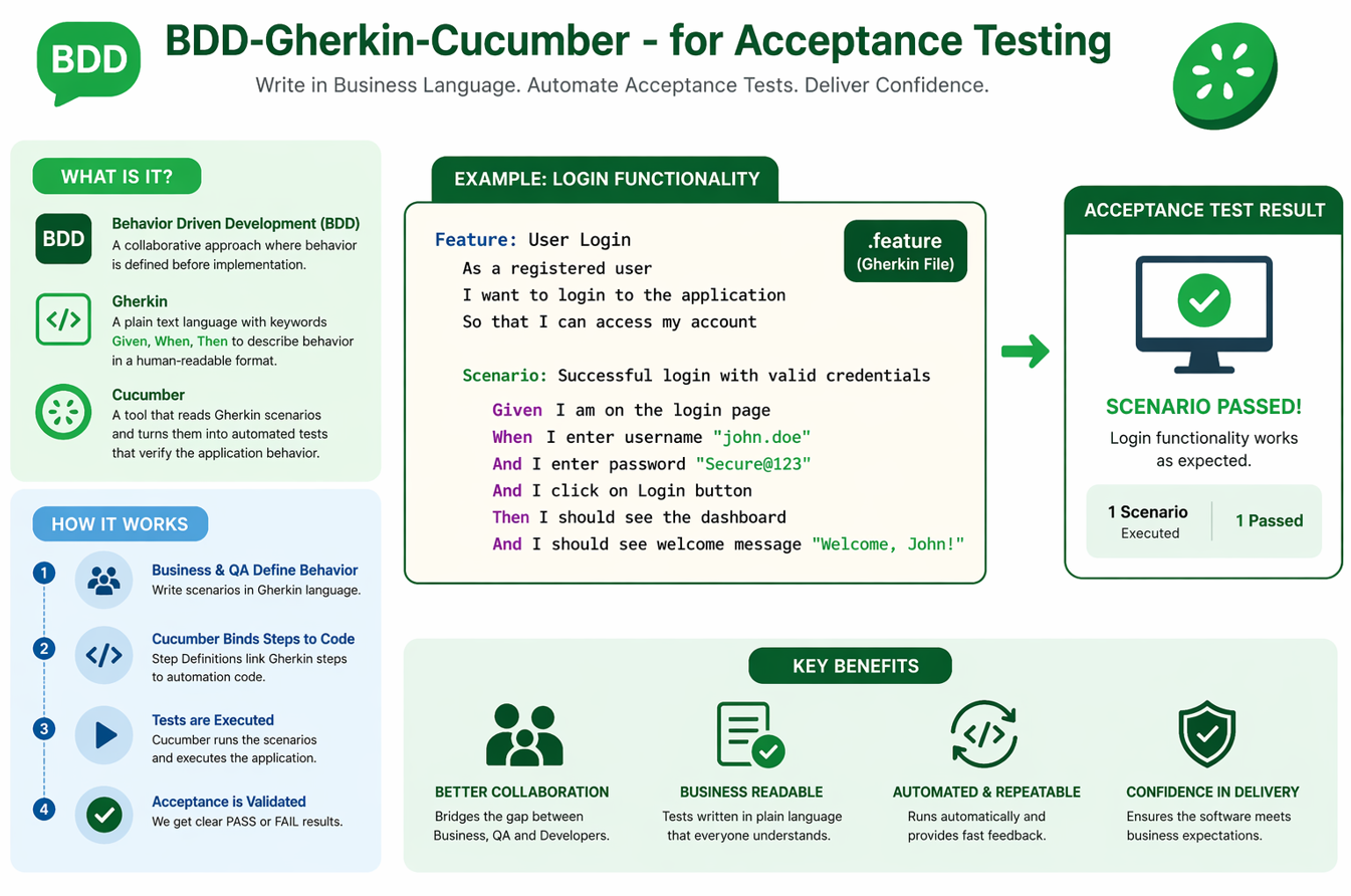 Top 25 BDD-Gherkin-Cucumber Interview Questions and Answers for Acceptance Testing