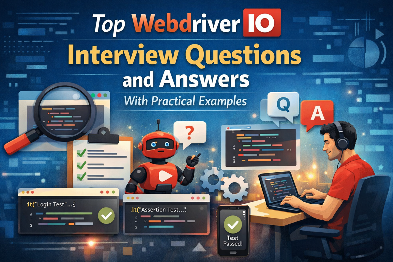 Top WebdriverIO Interview Questions and Answers With Practical Examples
