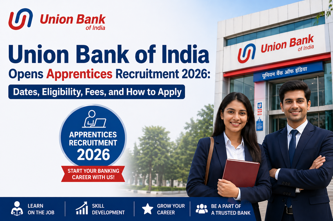 Union Bank of India Opens Apprentices Recruitment 2026: Dates, Eligibility, Fees, and How to Apply
