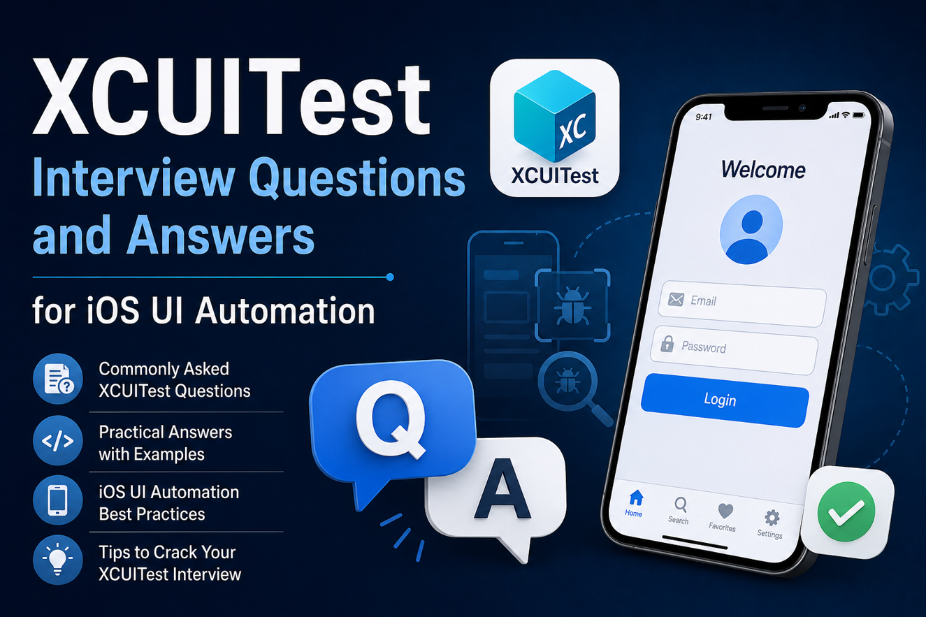 XCUITest Interview Questions and Answers for iOS UI Automation with Short Code Snippets