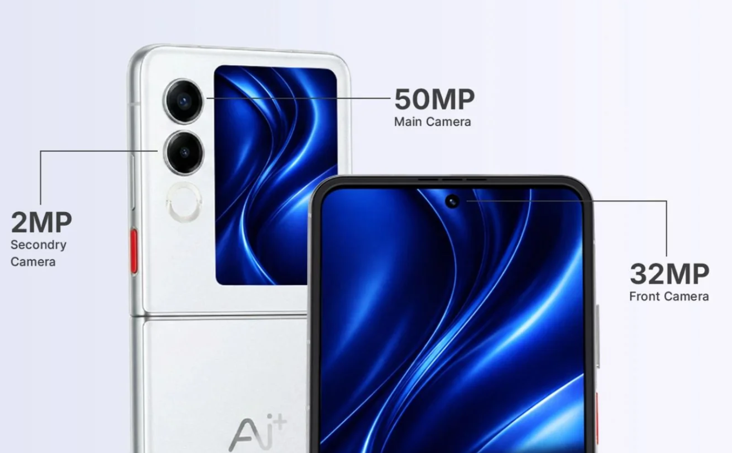 Ai+ NovaFlip 5G Under Rs 40,000-Camera