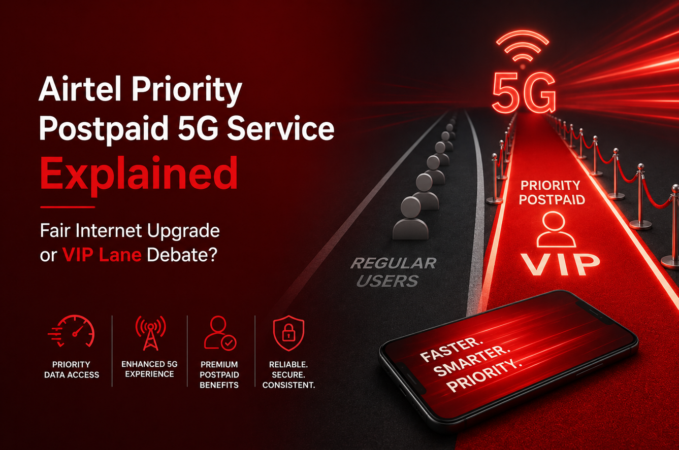 Airtel Priority Postpaid 5G Service Explained - Fair Internet Upgrade or VIP Lane Debate?
