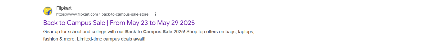 Back To Campus Sale-Date Extended