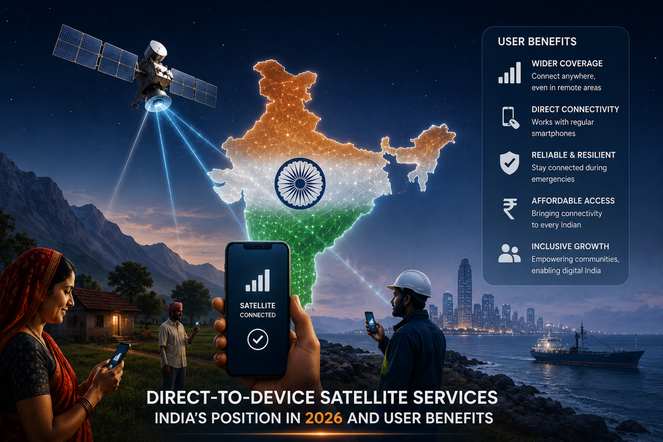 Direct-to-Device Satellite Services-India’s Position in 2026 and User Benefits