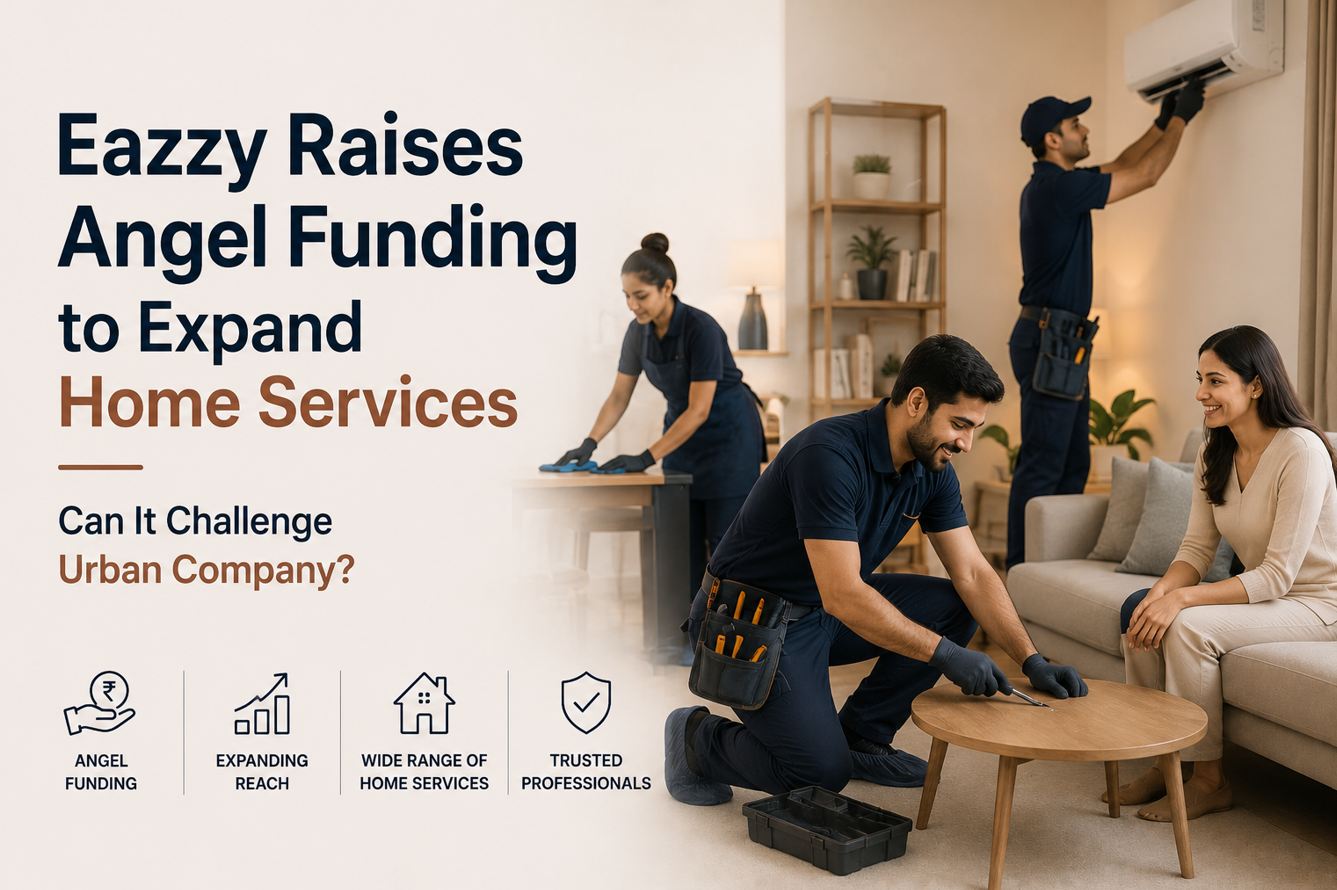 Eazzy Raises Angel Funding to Expand Home Services - Can It Challenge Urban Company