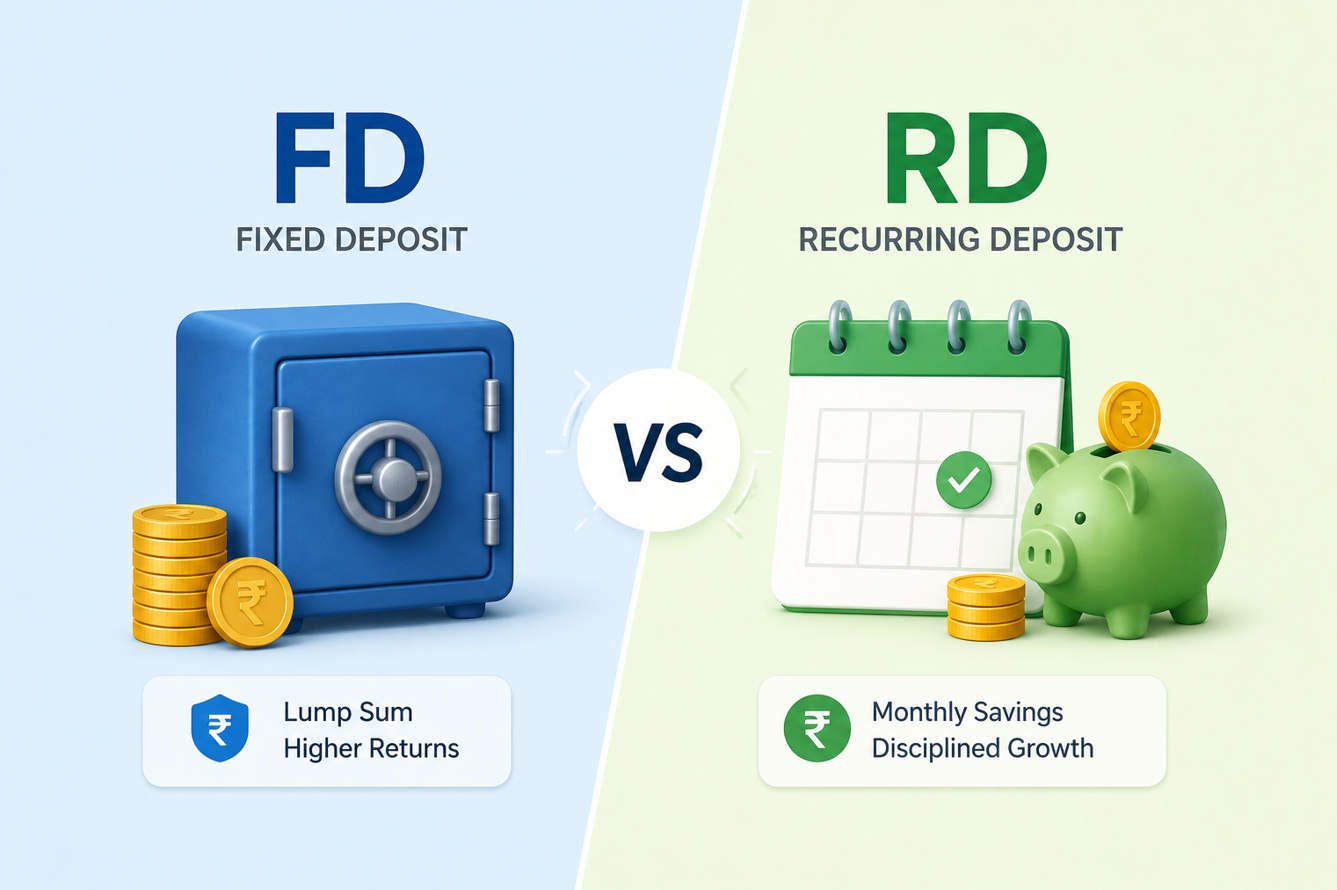 Fixed Deposit vs Recurring Deposit-Which Is Better for You, Explained?
