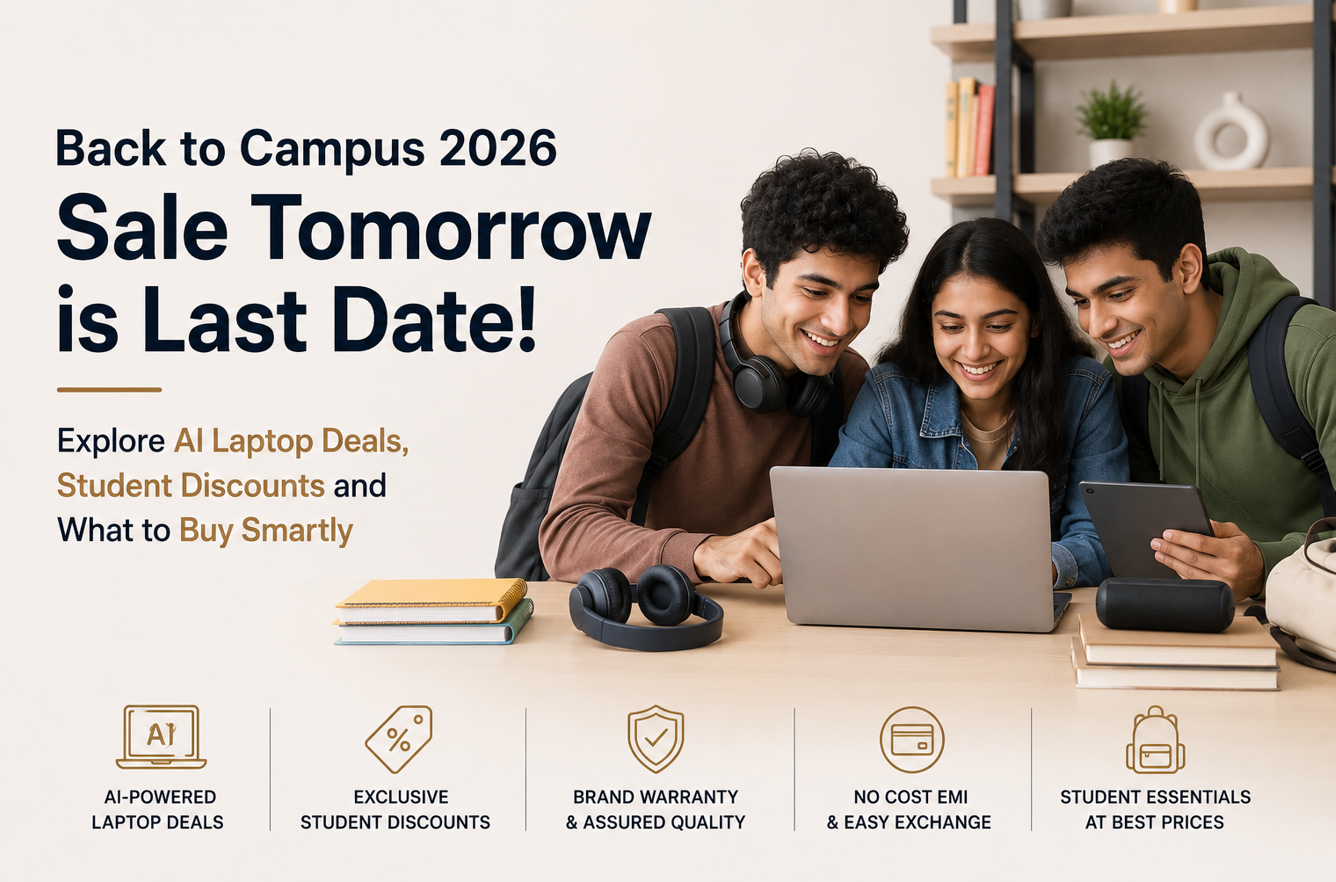 Flipkart Back to Campus 2026 Sale Tomorrow is Last Date- Explore AI Laptop Deals, Student Discounts and What to Buy Smartly