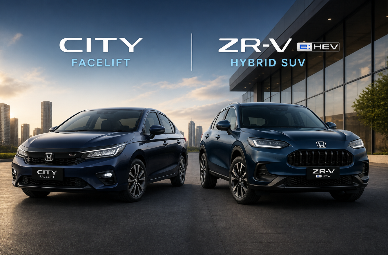 Honda’s Double Launch on May 22-City Facelift and ZR-V Hybrid SUV Could Reset Its India Game Plan