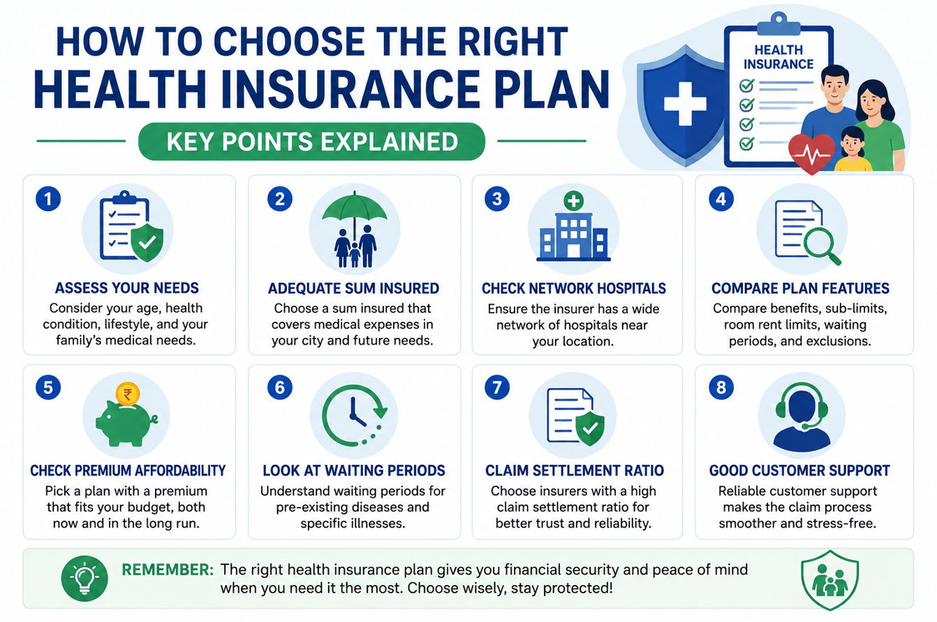 How to Choose the Right Health Insurance Plan-Key Points Explained