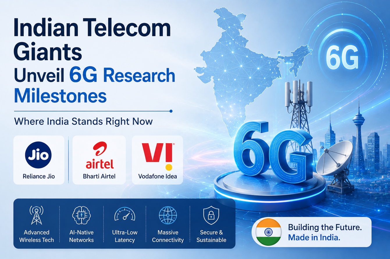 Indian Telecom Giants Unveil 6G Research Milestones-Where India Stands Right Now