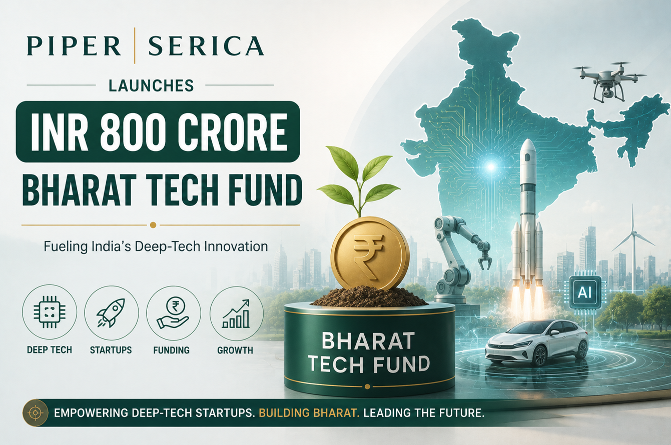 Piper Serica Launches INR 800 Crore Bharat Tech Fund-How It Can Support India’s Deep-Tech Startups
