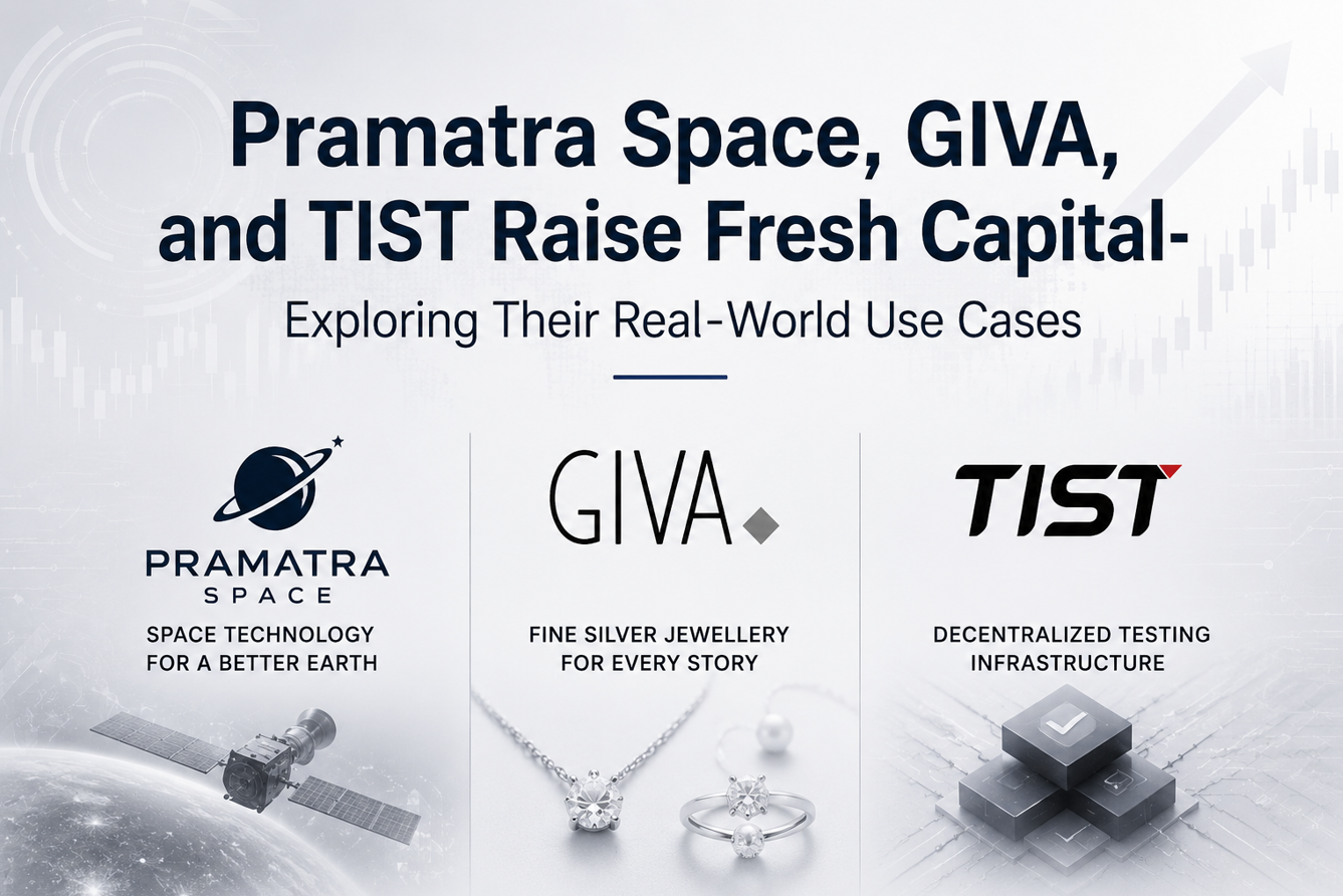 Pramatra Space, GIVA, and TIST Raise Fresh Capital- Exploring Their Real-World Use Cases