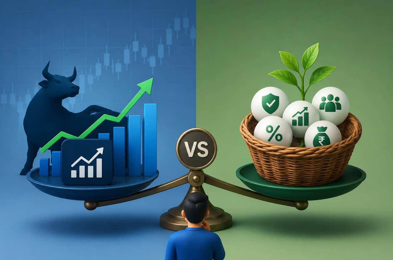 Stocks vs Mutual Funds - A Simple Beginner Guide to Choose Better