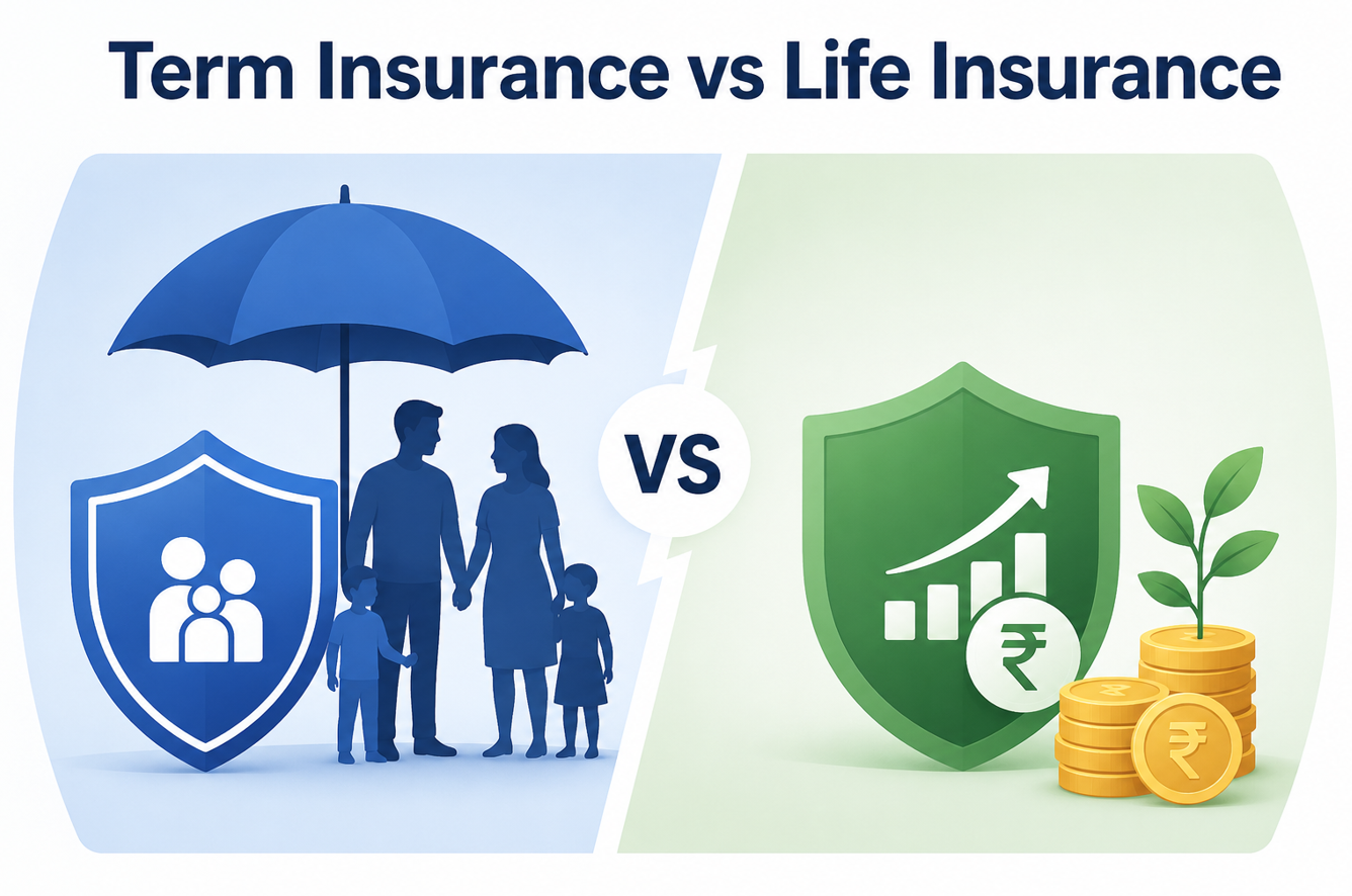Term Insurance vs Life Insurance-Which One Should You Choose & When?