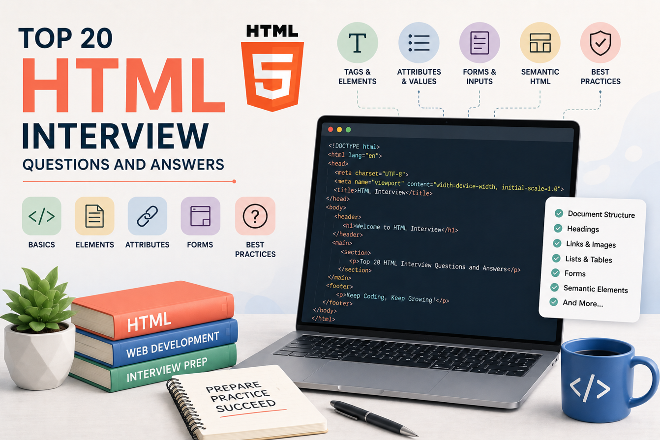 Top 20 HTML Interview Questions and Answers