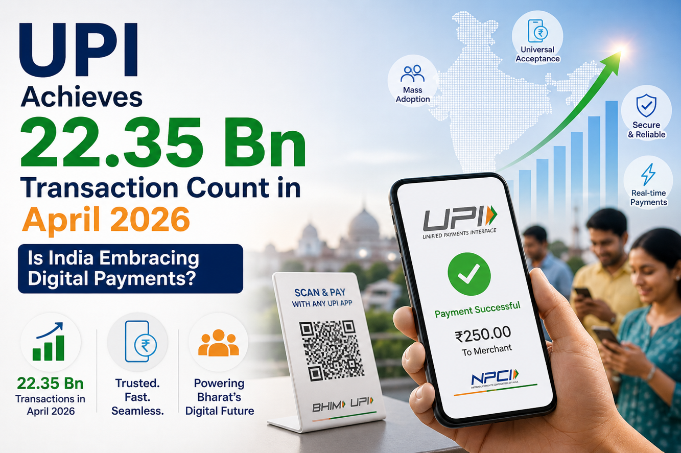 UPI Achieves 22.35 Bn Transaction Count in April 2026, Is India Embracing Digital Payments?