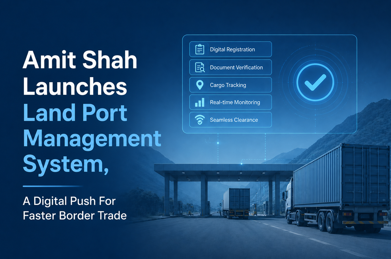 Amit Shah Launches Land Port Management System, A Digital Push For Faster Border Trade