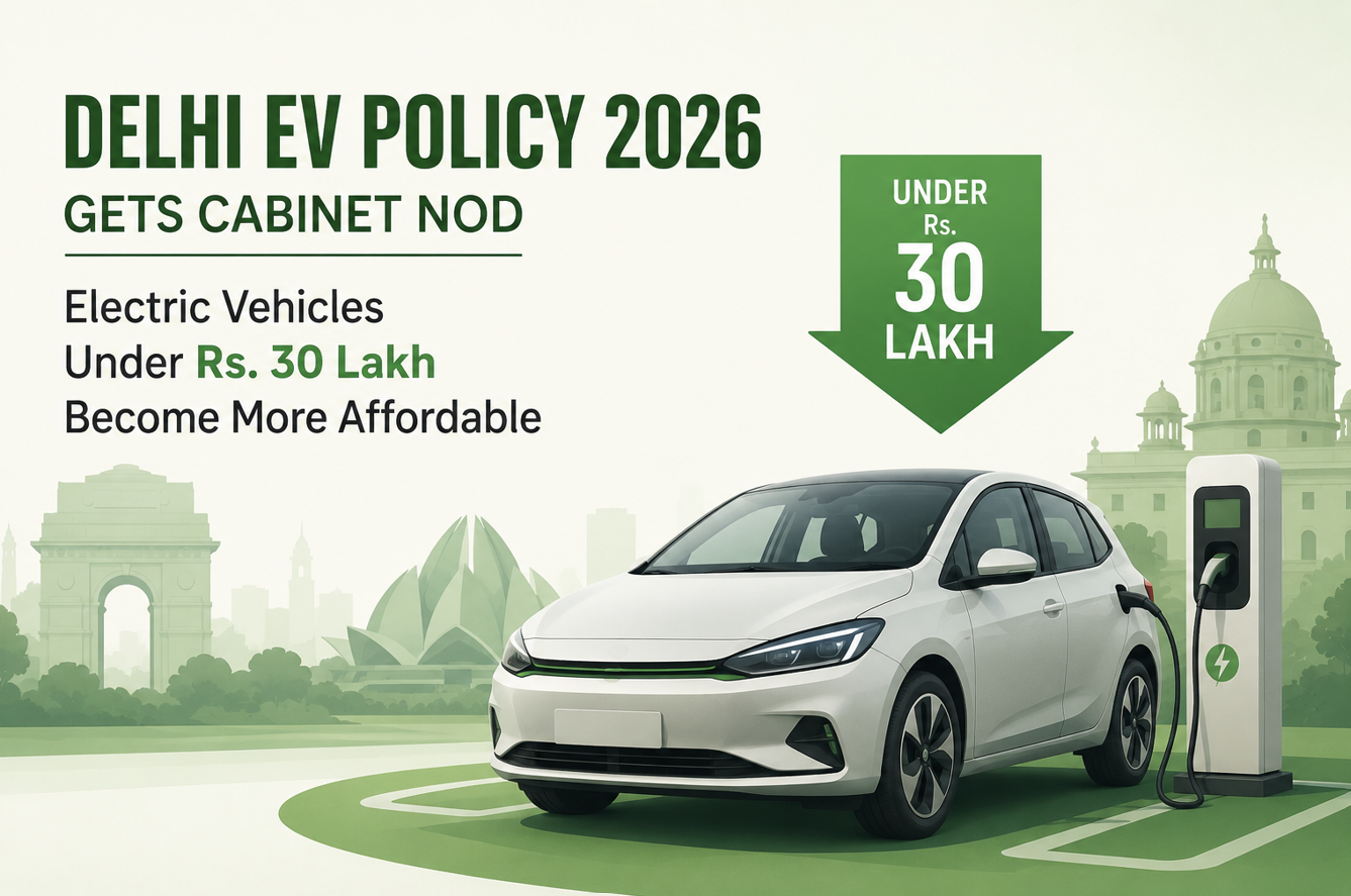 Delhi EV Policy 2026 Gets Cabinet Nod, Electric Vehicles Under Rs. 30 Lakh Become More Affordable