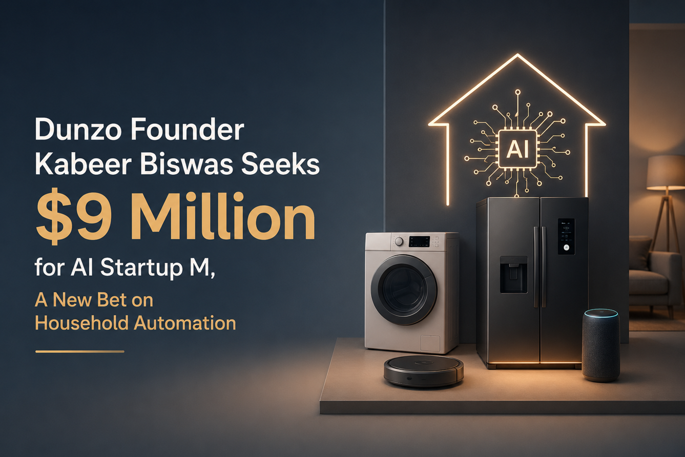 Dunzo Founder Kabeer Biswas Seeks $9 Million for AI Startup M, A New Bet on Household Automation