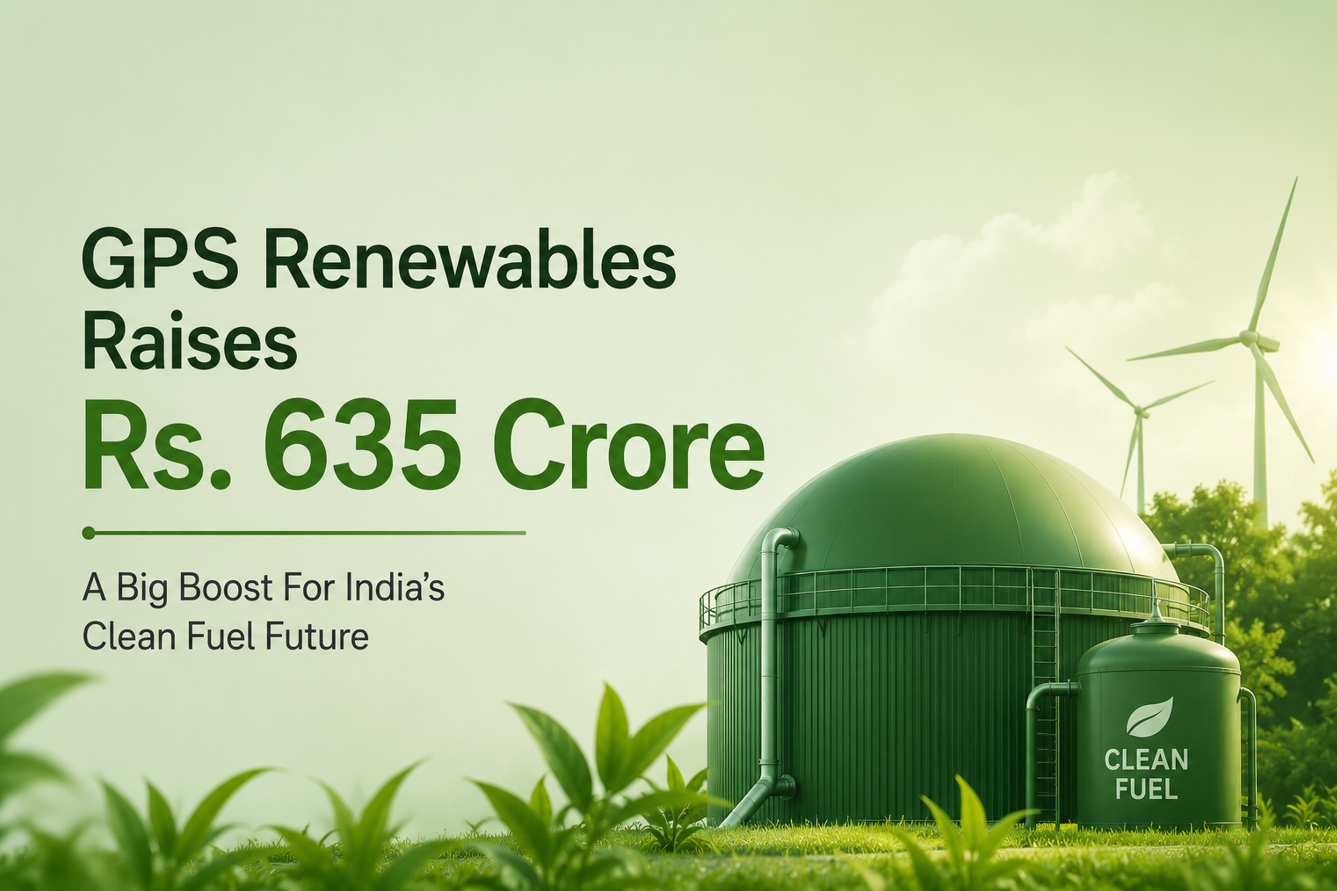 GPS Renewables Raises Rs. 635 Crore, A Big Boost For India’s Clean Fuel Future