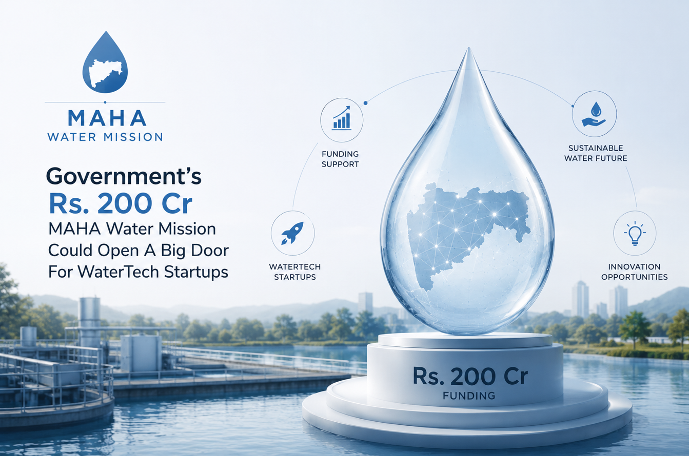 Government’s Rs. 200 Cr MAHA Water Mission Could Open A Big Door For WaterTech Startups