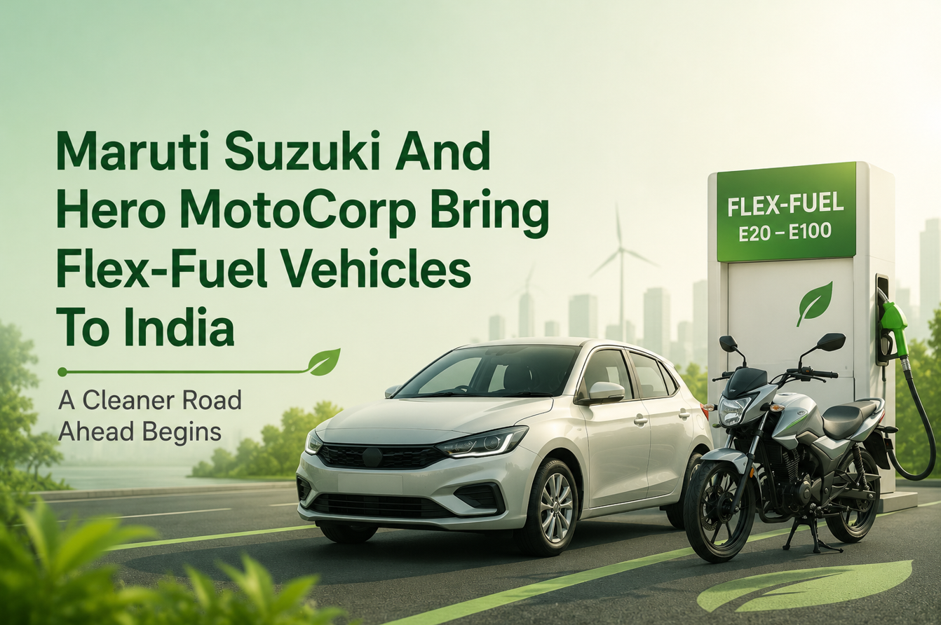 Maruti Suzuki And Hero MotoCorp Bring Flex-Fuel Vehicles To India, A Cleaner Road Ahead Begins