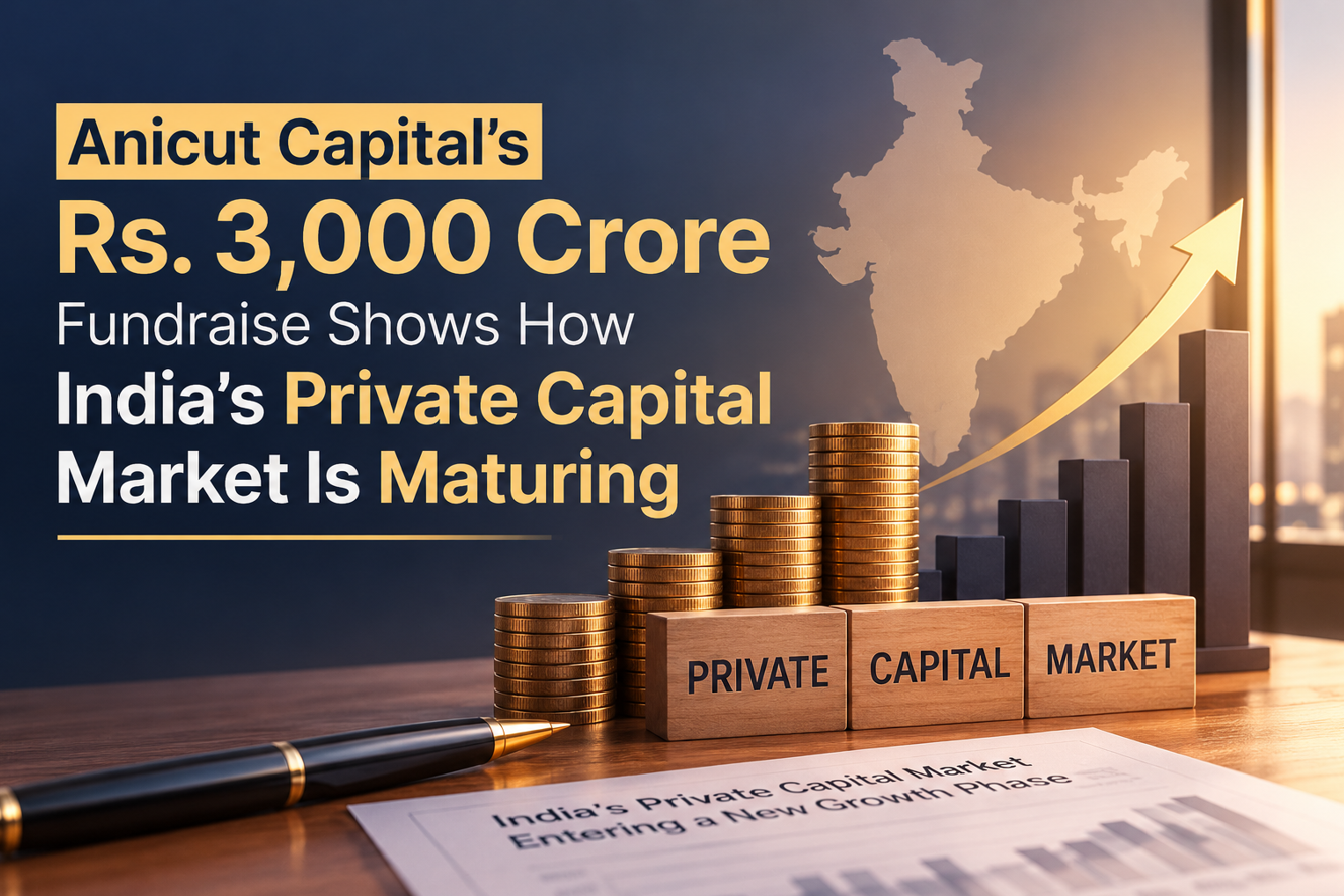 Anicut Capital’s Rs. 3,000 Crore Fundraise Shows How India’s Private Capital Market Is Maturing
