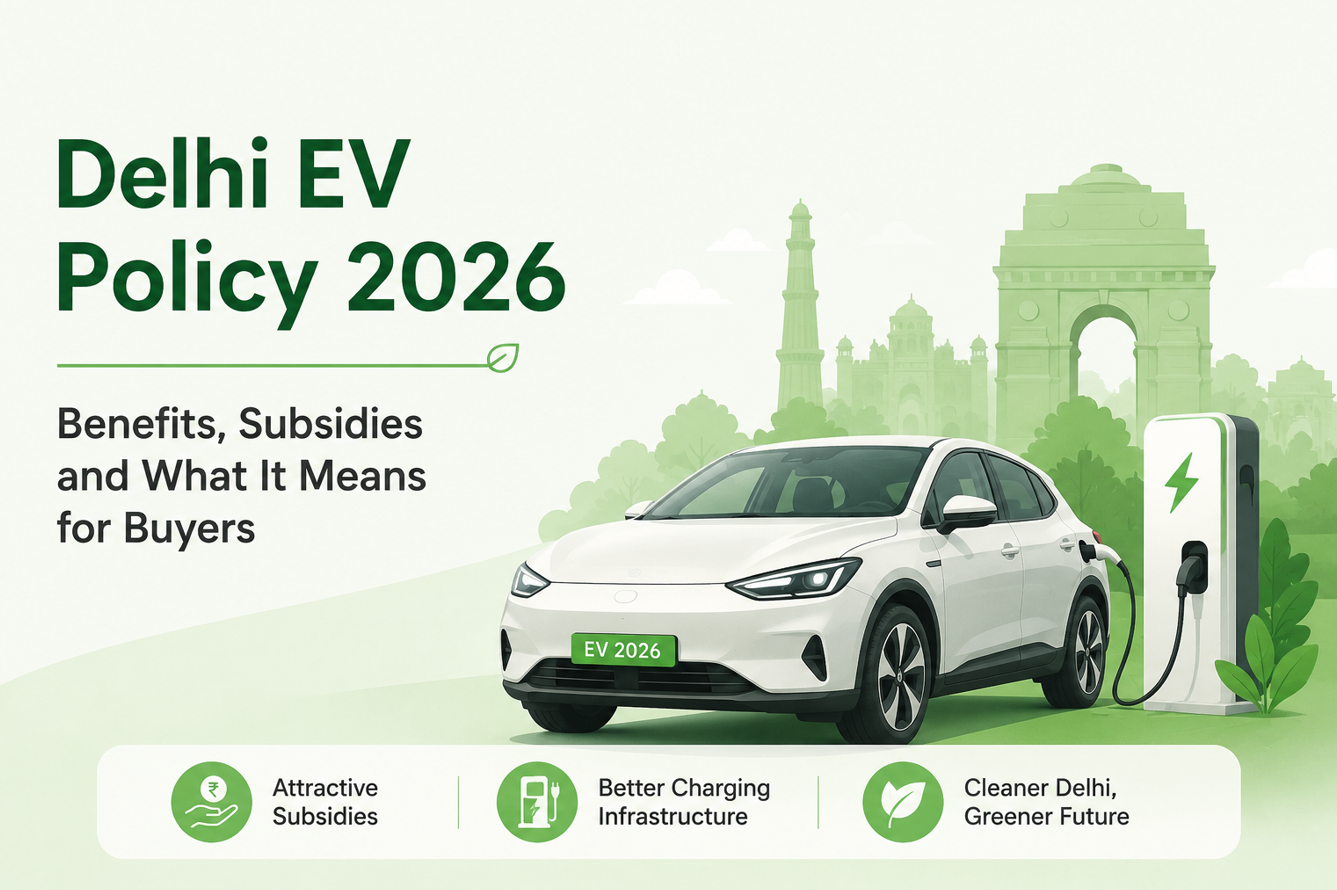 Delhi EV Policy 2026 Now Active - Benefits, Subsidies and What It Means for Buyers
