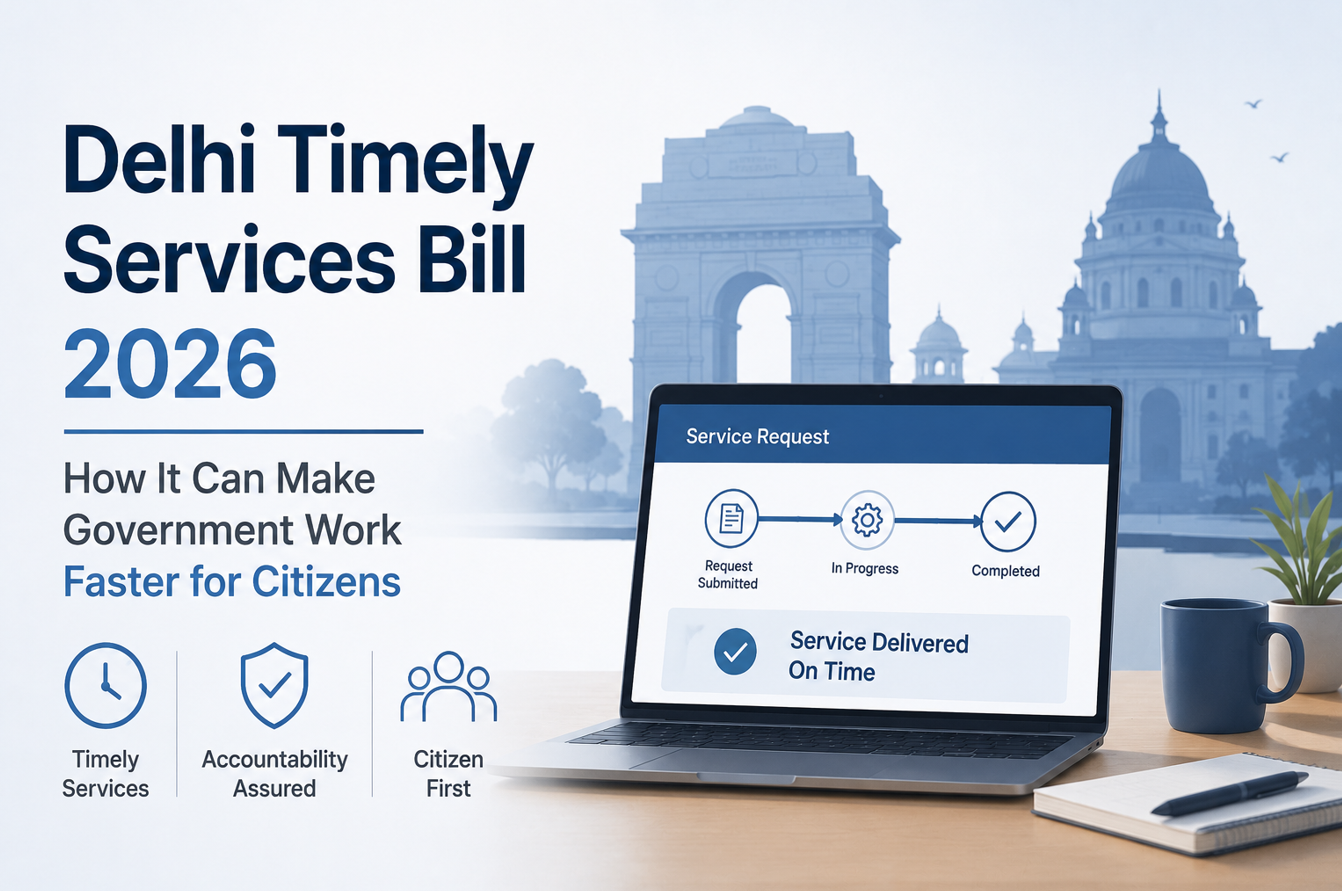 Delhi Timely Services Bill 2026 - How It Can Make Government Work Faster for Citizens