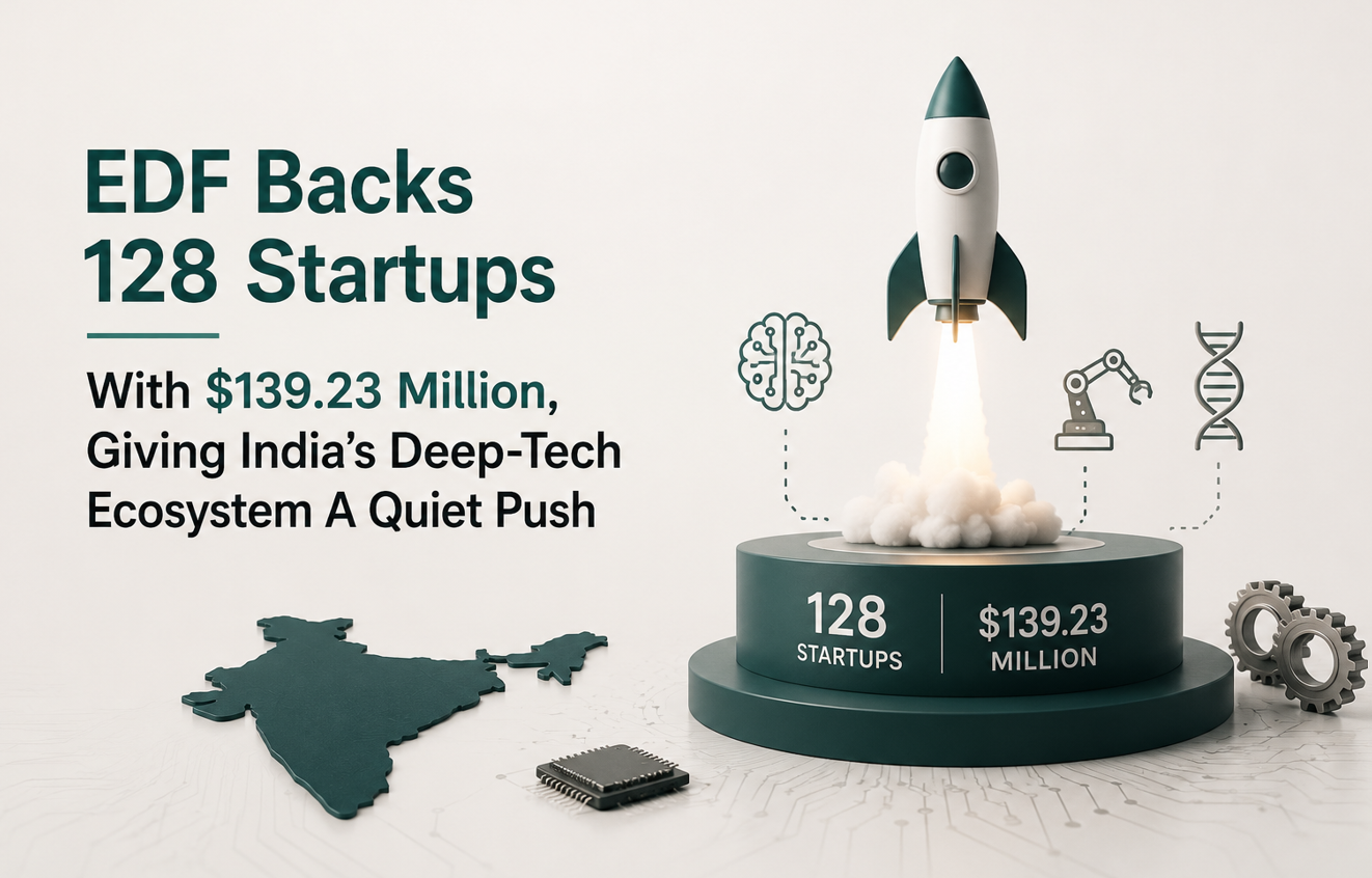 EDF Backs 128 Startups With $139.23 Million, Giving India’s Deep-Tech Ecosystem A Quiet Push