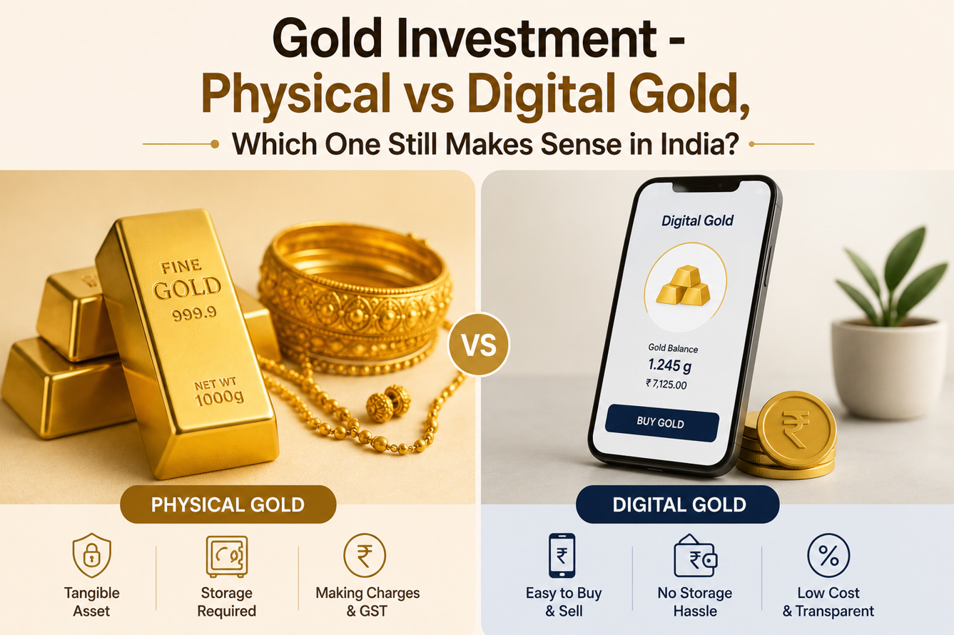 Gold Investment - Physical vs Digital Gold, Which One Still Makes Sense in India