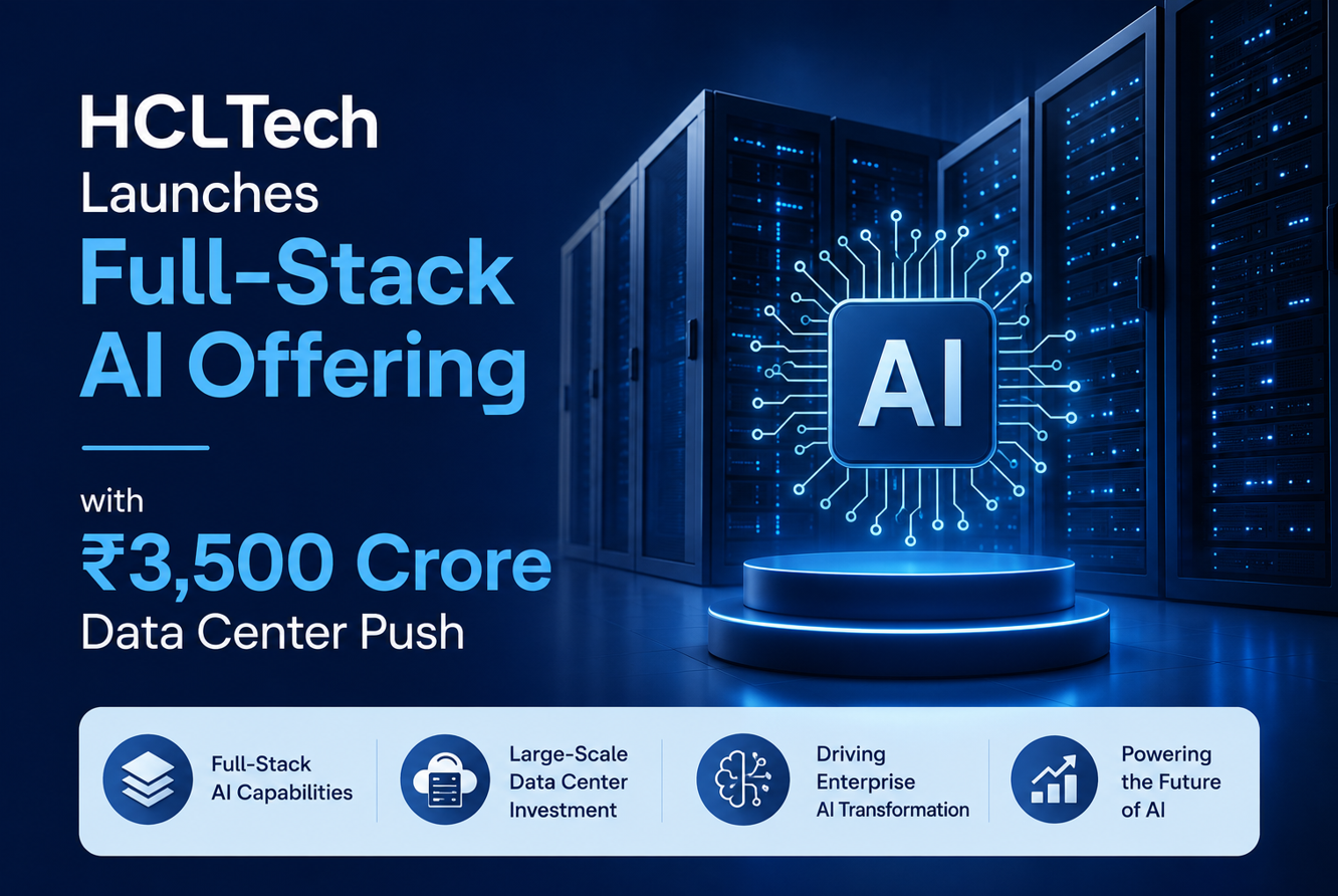 HCLTech Launches Full-Stack AI Offering with Rs. 3,500 Crore Data Center Push