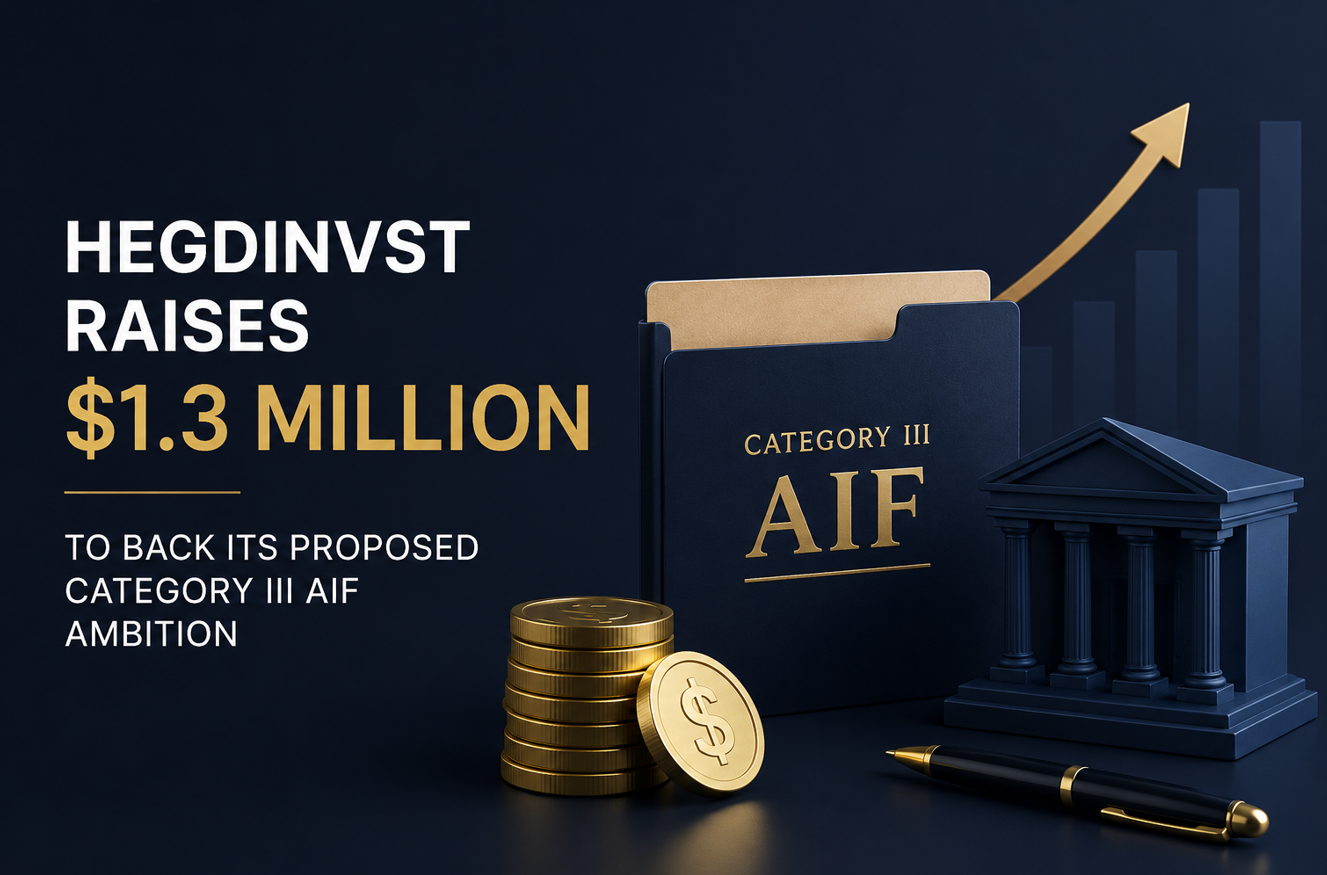 Hegdinvst Raises $1.3 Million To Back Its Proposed Category III AIF Ambition