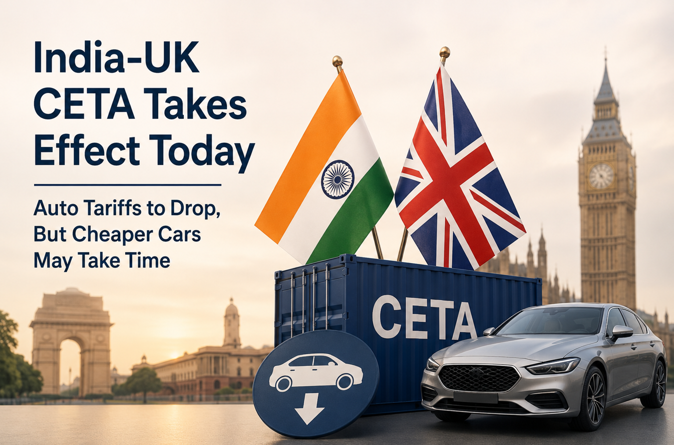 India-UK CETA Takes Effect Today - Auto Tariffs to Drop, But Cheaper Cars May Take Time