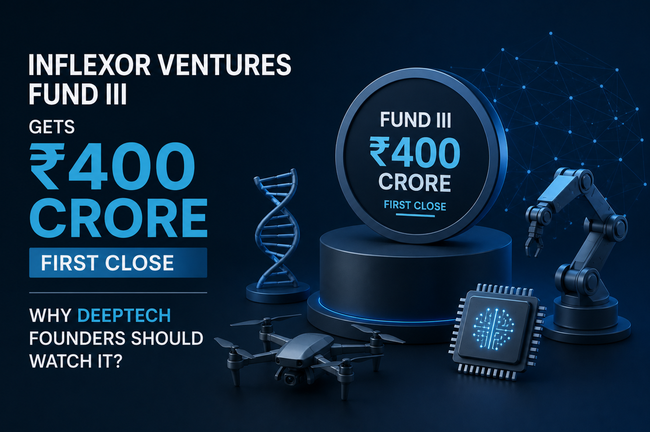 Inflexor Ventures Fund III Gets Rs. 400 Crore First Close. Why Deeptech Founders Should Watch It?