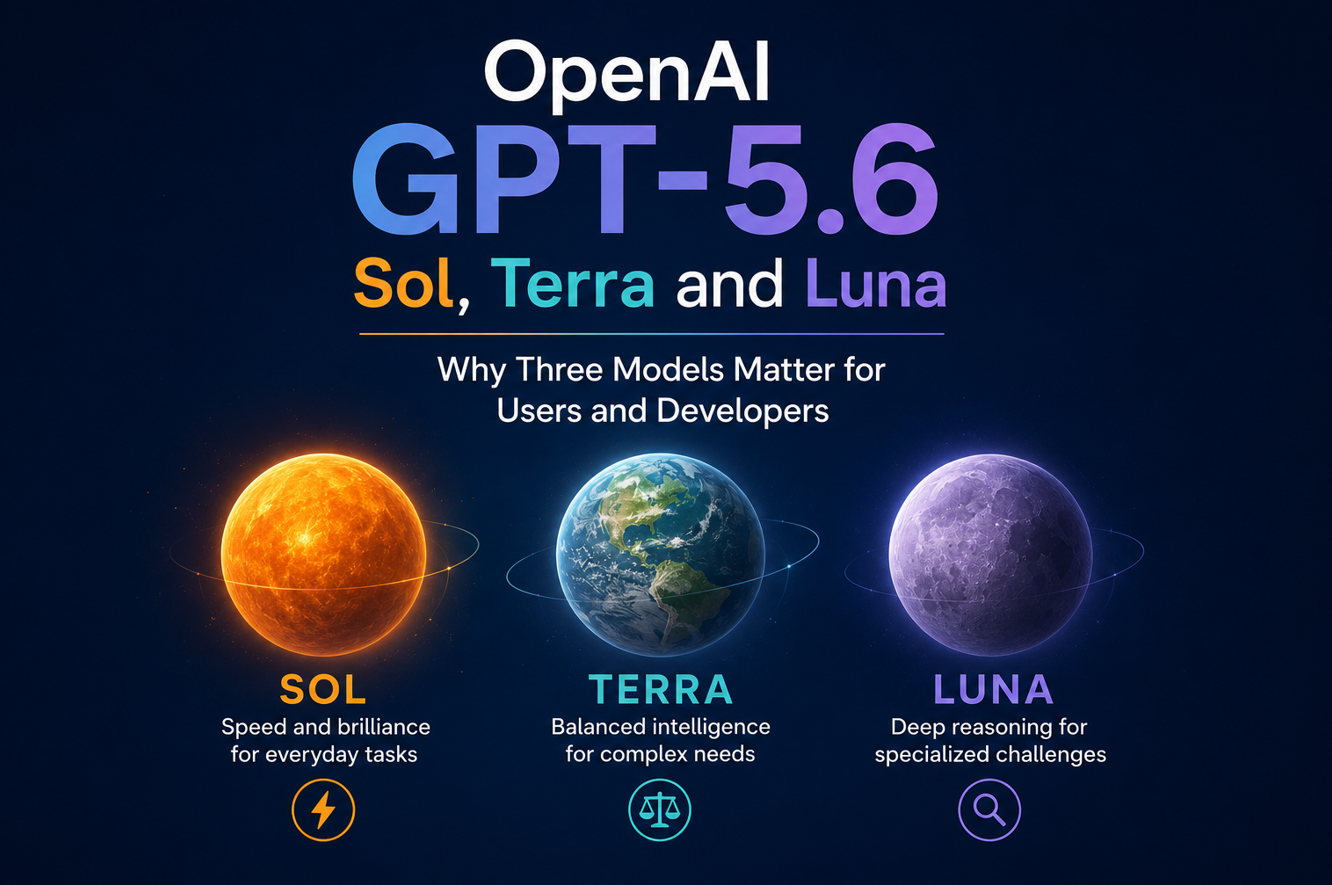 OpenAI GPT-5.6 Sol, Terra and Luna - Why Three Models Matter for Users and Developers