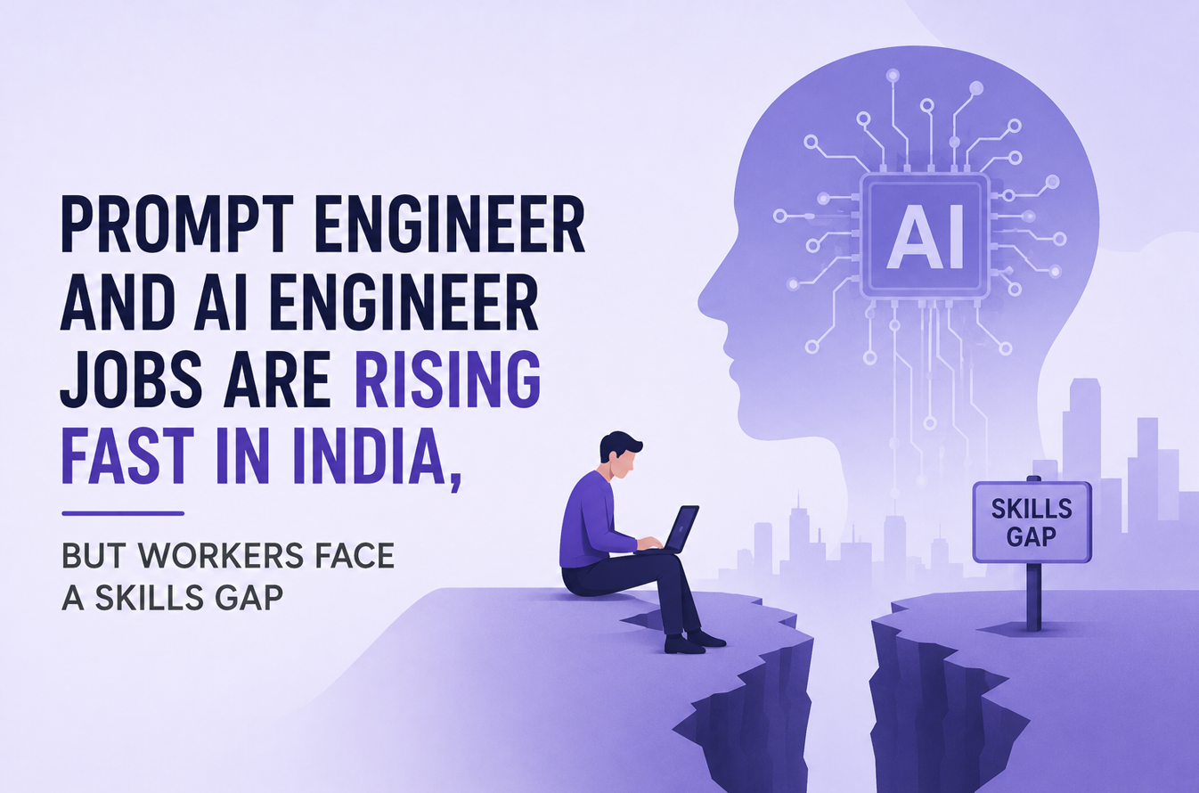 Prompt Engineer and AI Engineer Jobs Are Rising Fast in India, But Workers Face a Skills Gap