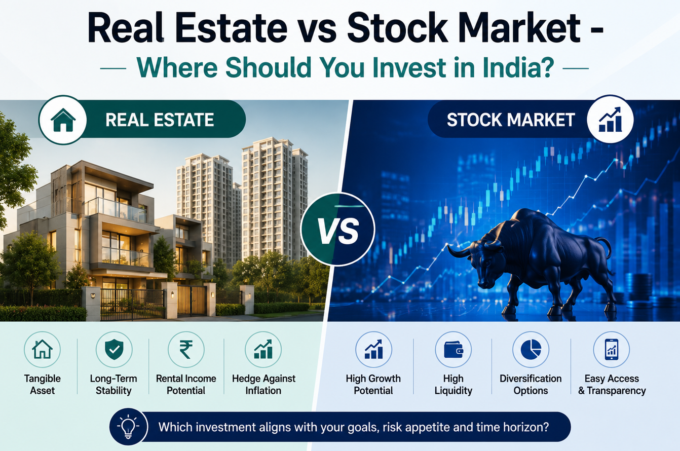 Real Estate vs Stock Market - Where Should You Invest in India?