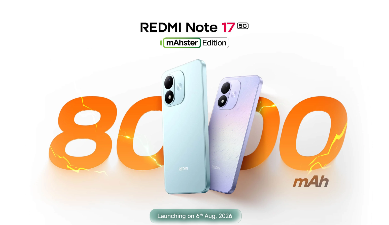 Redmi Note 17 India Launch Set for August 6 with Huge 8,000mAh Battery, Specs and Rivals Explained
