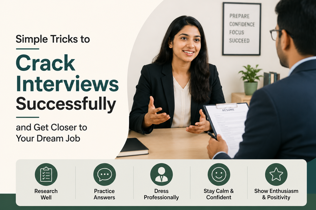 Simple Tricks to Crack Interviews Successfully and Get Closer to Your Dream Job