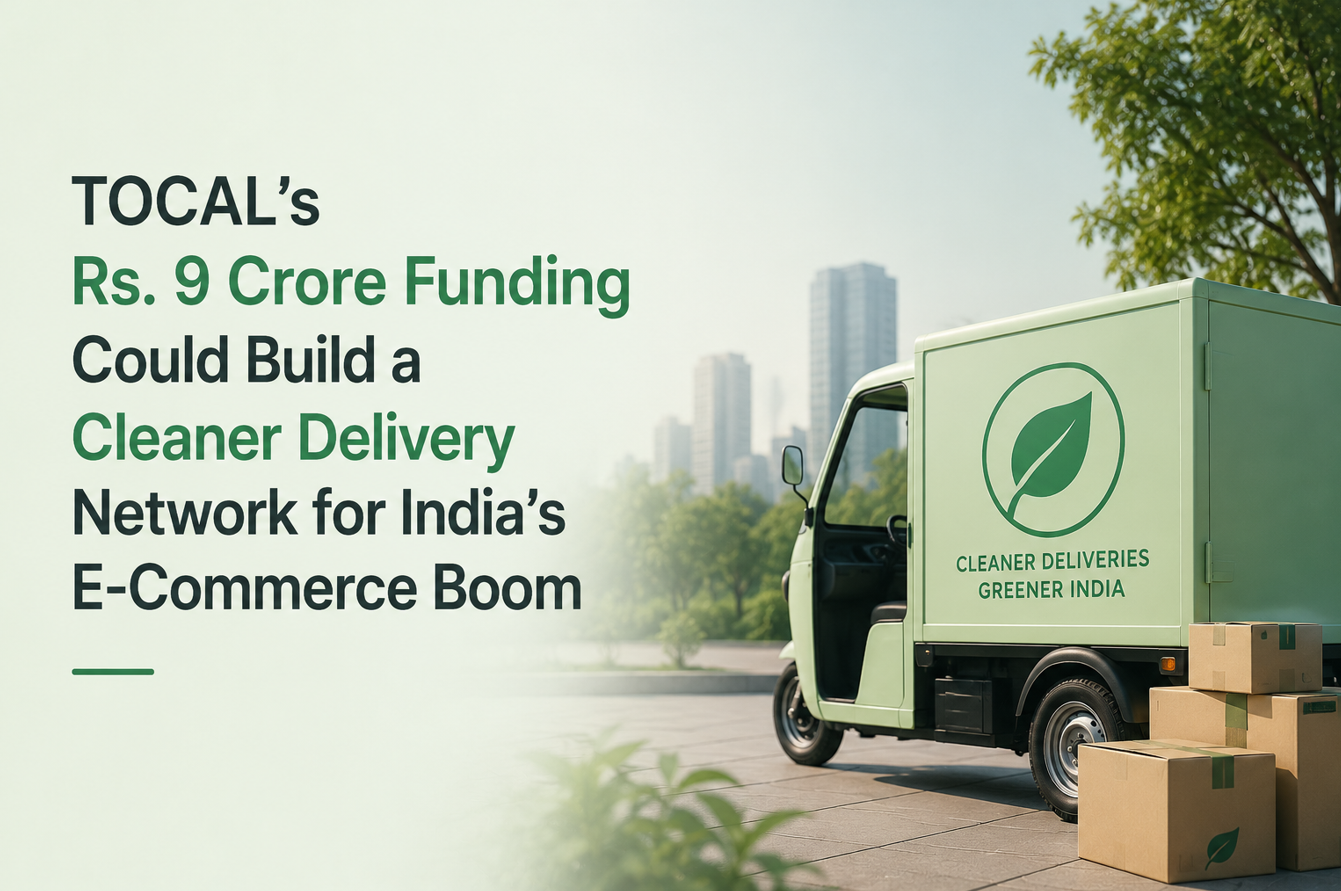 TOCAL’s Rs. 9 Crore Funding Could Build a Cleaner Delivery Network for India’s E-Commerce Boom